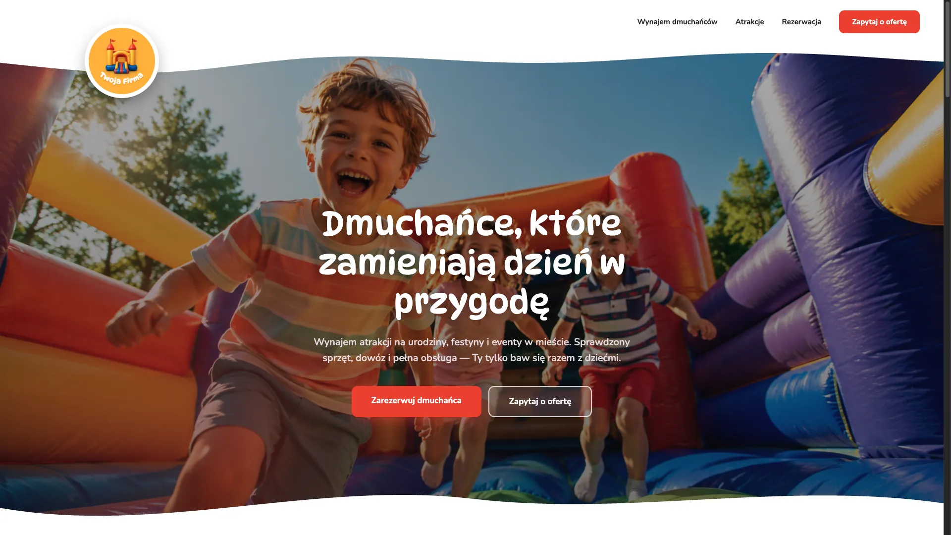 Wynajem dmuchańców — rezerwacje online