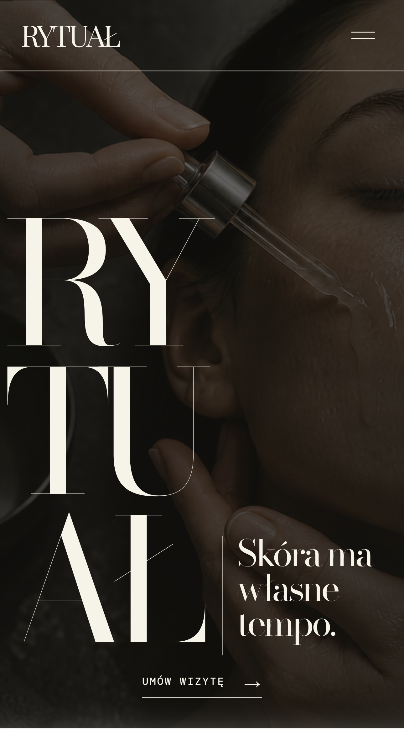 Pracownia Rytuał — widok mobilny